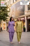 1512 By Ossm Style Viscose Hand Work Co Ord Set 